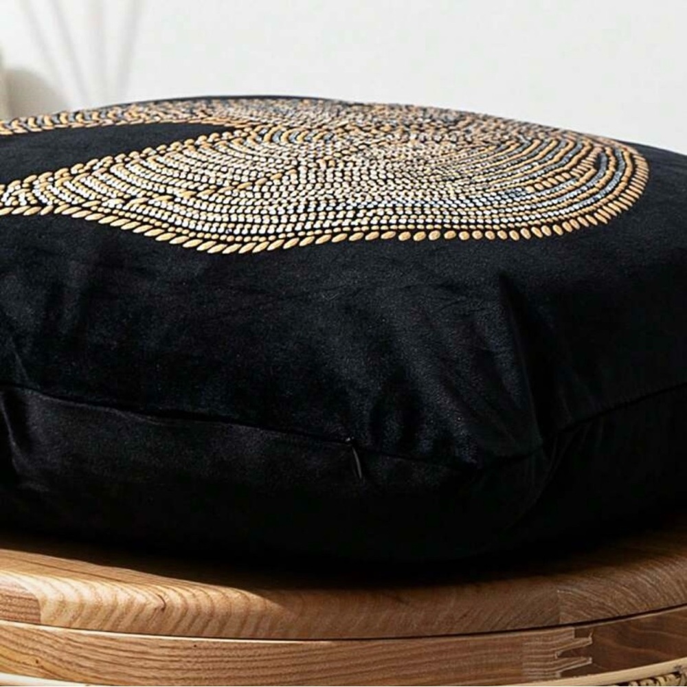 Black Horse Textured Throw Pillow Cover - Picture 3 of 6